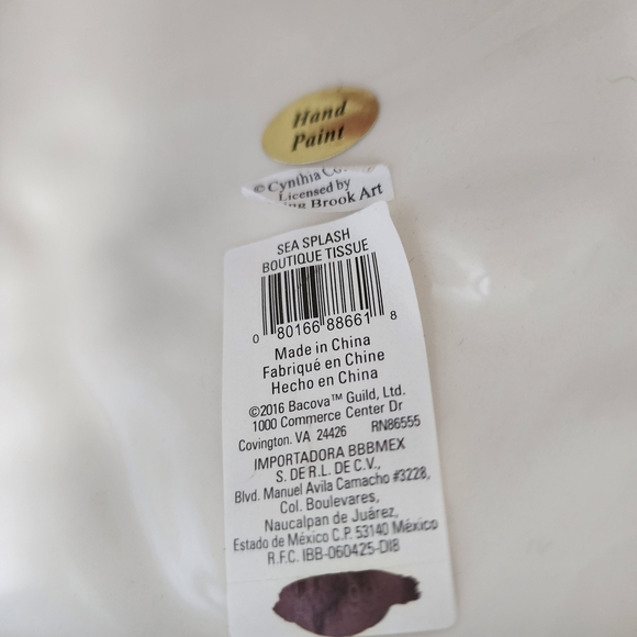 Ocean-Themed Ceramic Tissue Box Cover - Picture 6 of 6